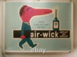 Authentique Affiche Ancienne Air-wick Par Raymond Savignac