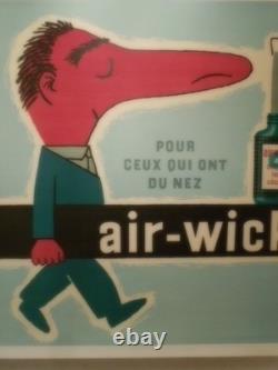 Authentique Affiche Ancienne Air-wick Par Raymond Savignac