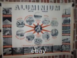 Authentique Affiche Ancienne Aluminium