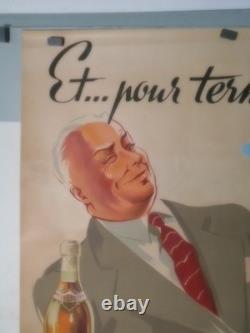 Authentique Affiche Ancienne Armagnac Barnabe