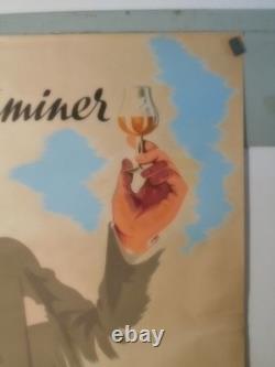 Authentique Affiche Ancienne Armagnac Barnabe
