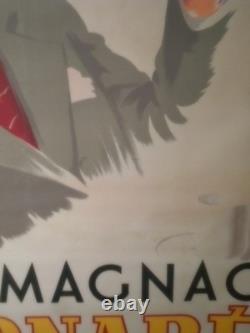 Authentique Affiche Ancienne Armagnac Barnabe