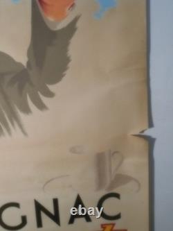 Authentique Affiche Ancienne Armagnac Barnabe