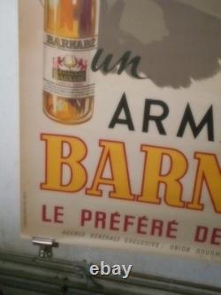 Authentique Affiche Ancienne Armagnac Barnabe