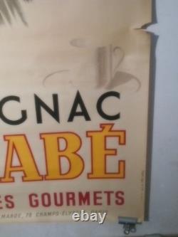 Authentique Affiche Ancienne Armagnac Barnabe