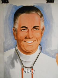 Authentique Affiche Ancienne Bier Is Gut. Sagt Der Arzt