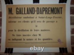 Authentique Affiche Ancienne Bouilleur De Cru