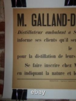 Authentique Affiche Ancienne Bouilleur De Cru