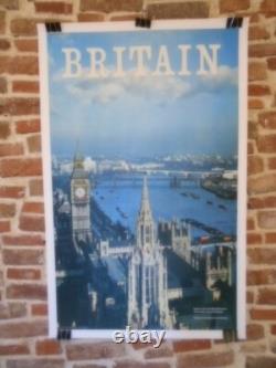 Authentique Affiche Ancienne Britain
