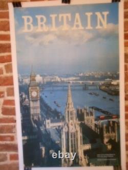 Authentique Affiche Ancienne Britain