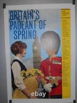 Authentique Affiche Ancienne Britain's Pageant Of Spring