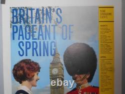 Authentique Affiche Ancienne Britain's Pageant Of Spring