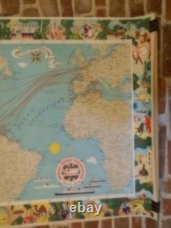 Authentique Affiche Ancienne Compagnie Generale Transatlantique