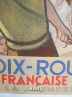 Authentique Affiche Ancienne Croix Rouge Francaise