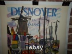 Authentique Affiche Ancienne Desnoyer La Hollande