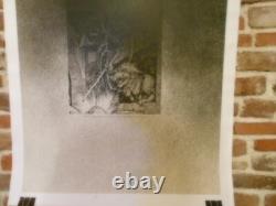 Authentique Affiche Ancienne Diables Et Diableries Exposition De Gravures