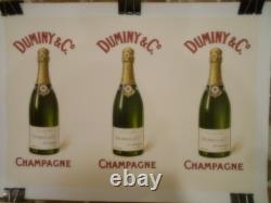 Authentique Affiche Ancienne Duminy Et Cie 3 Bouteille