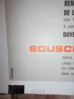 Authentique Affiche Ancienne Emprunt 5% Ptt 1964