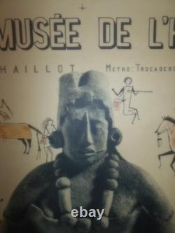 Authentique Affiche Ancienne Ethnographie
