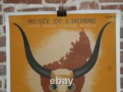 Authentique Affiche Ancienne Ethnographie De Madagascar