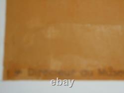 Authentique Affiche Ancienne Ethnographie De Madagascar