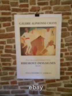 Authentique Affiche Ancienne Georges Ribemont-dessaignes