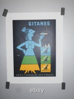 Authentique Affiche Ancienne Gitanes Par Raymond Savignac