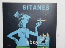 Authentique Affiche Ancienne Gitanes Par Raymond Savignac