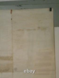 Authentique Affiche Ancienne Grandin Radio Television