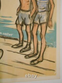 Authentique Affiche Ancienne IL A Un Vaurien