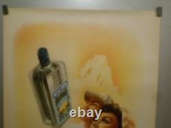 Authentique Affiche Ancienne Italienne Kranebet Liquore