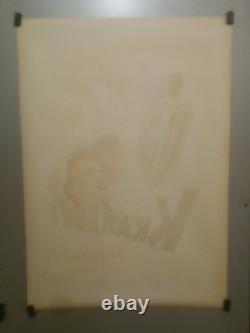 Authentique Affiche Ancienne Italienne Kranebet Liquore
