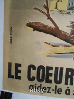 Authentique Affiche Ancienne Le Secours National
