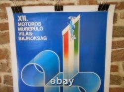 Authentique Affiche Ancienne Meeting Aerien De 1984 En Hongrie