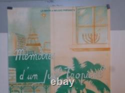 Authentique Affiche Ancienne Memoires D'un Juif Tropical