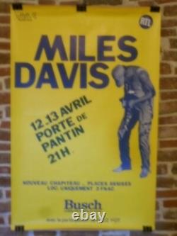 Authentique Affiche Ancienne Miles Davis