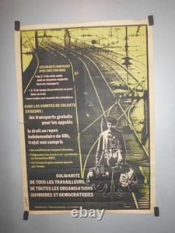 Authentique Affiche Ancienne Militaria