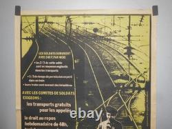 Authentique Affiche Ancienne Militaria Authentique Affiche Ancienne Militaria