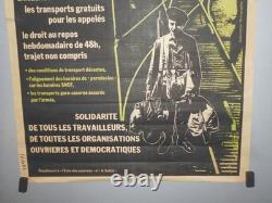 Authentique Affiche Ancienne Militaria