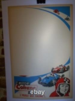 Authentique Affiche Ancienne Motor Cofran Oil