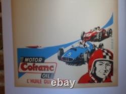Authentique Affiche Ancienne Motor Cofran Oil