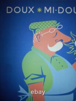 Authentique Affiche Ancienne Oenologie Productions Rene Medeville