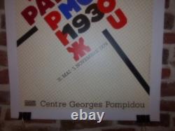 Authentique Affiche Ancienne Paris Moscou 1930 31 Mai 5 Novembre 1979