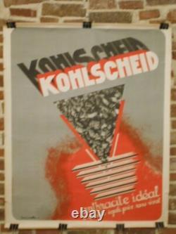 Authentique Affiche Ancienne Photomontage Kohlscheid