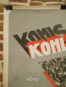 Authentique Affiche Ancienne Photomontage Kohlscheid