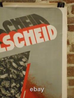 Authentique Affiche Ancienne Photomontage Kohlscheid