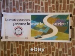 Authentique Affiche Ancienne Prevention Routiere La Route Est A Vous