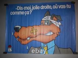 Authentique Affiche Ancienne Pro Socialiste