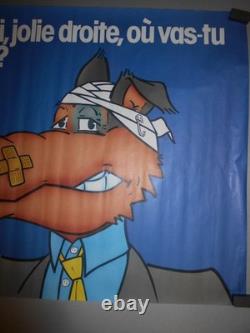 Authentique Affiche Ancienne Pro Socialiste