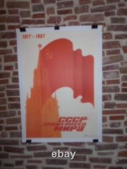 Authentique Affiche Ancienne Propagande Russe
